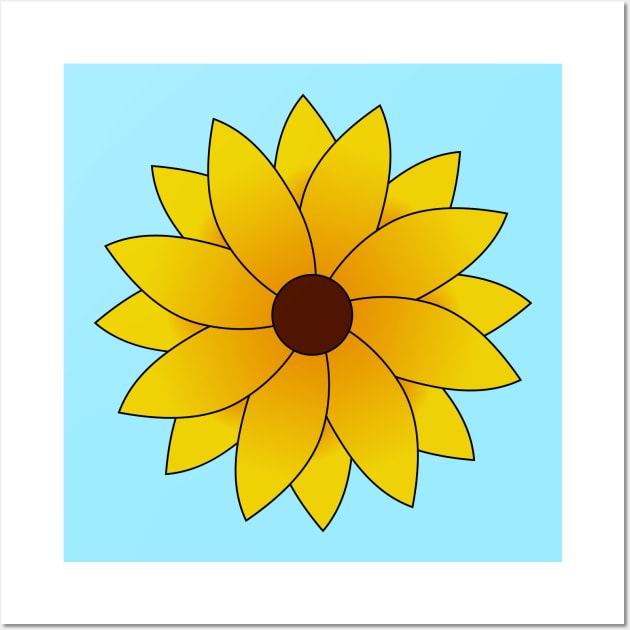 Sunflower Blooming Wall Art by Kelly Gigi